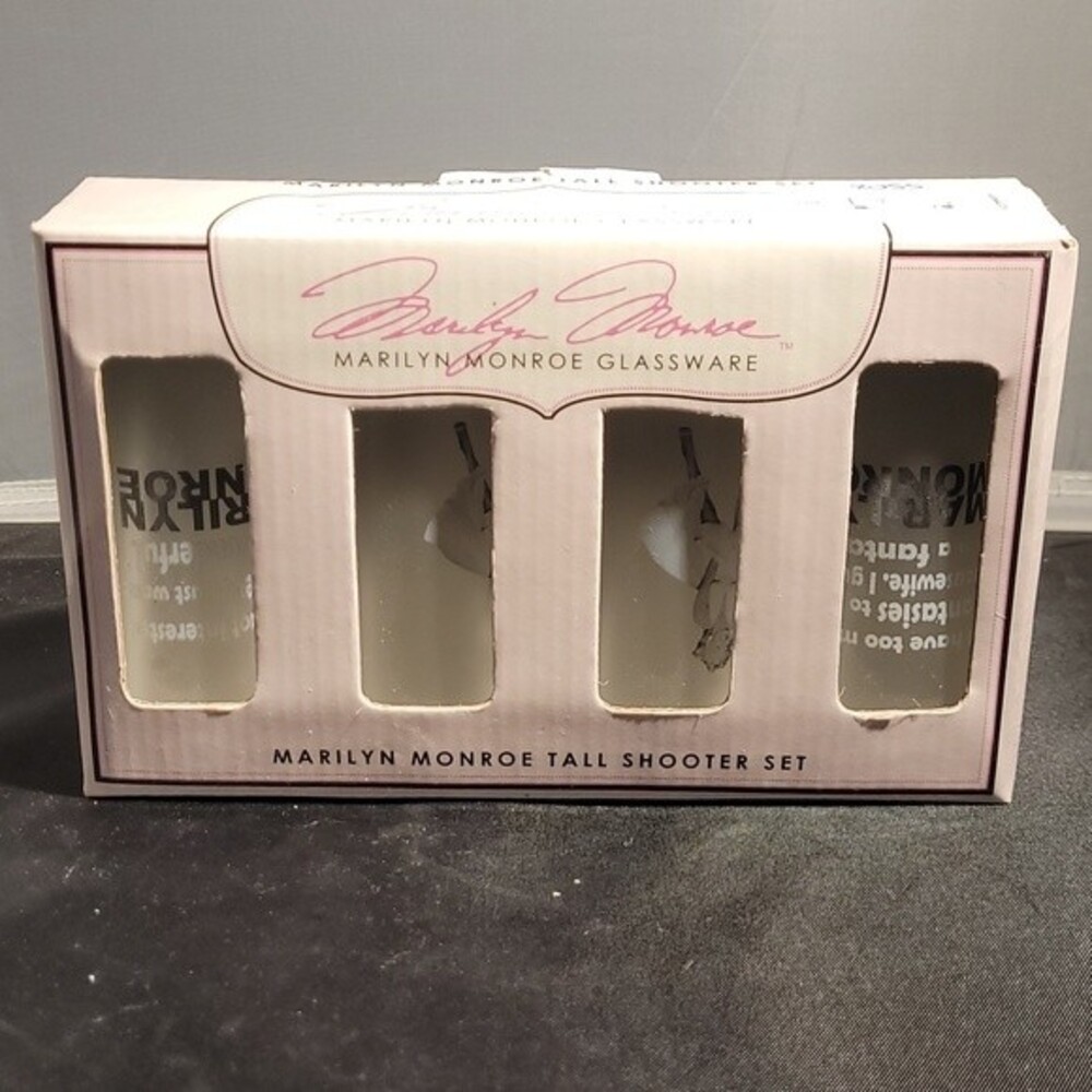 Marilyn Monroe Tall Shooter Set • New in Box • 2010 Collector Barware